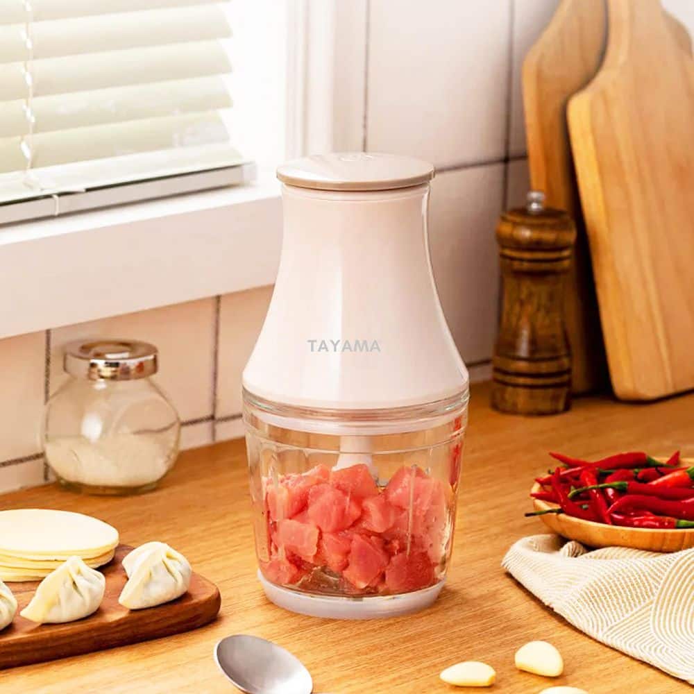 2.5-Cup White Mini Chopper 4-Layer Blade Food Processor