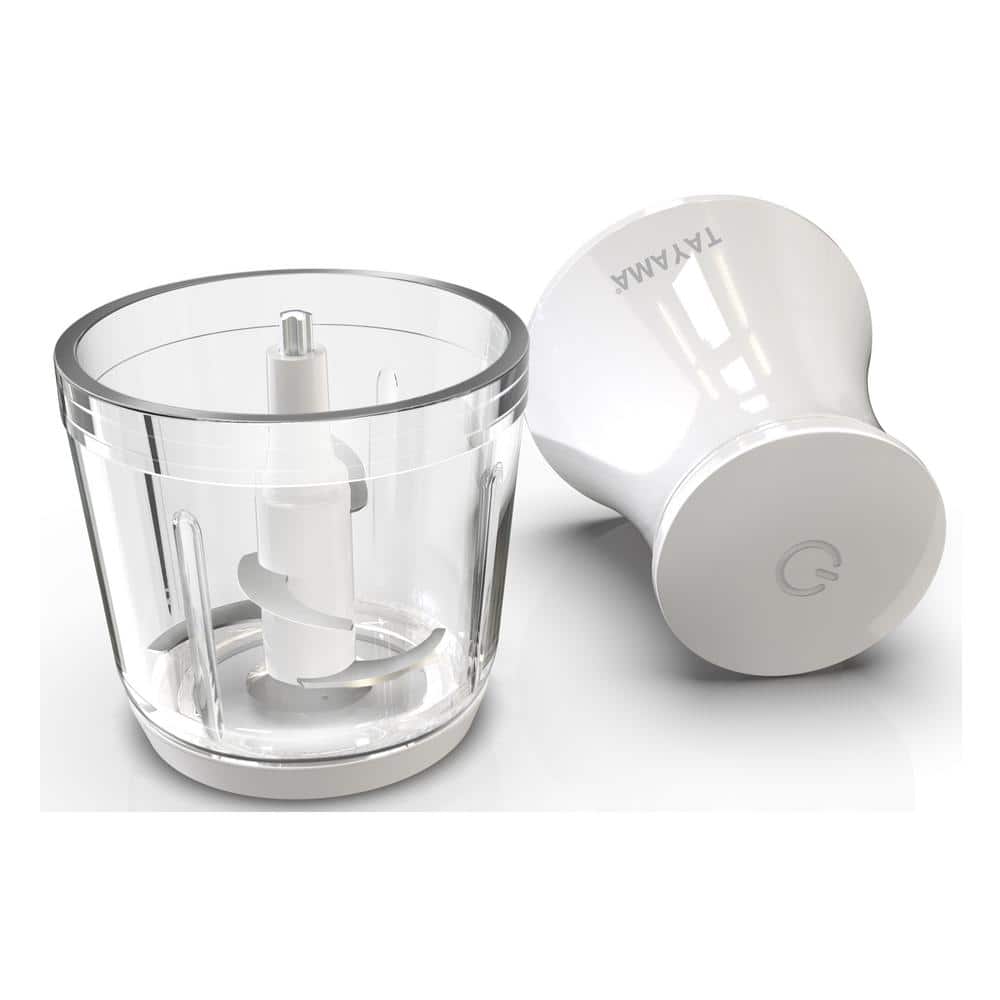 2.5-Cup White Mini Chopper 4-Layer Blade Food Processor