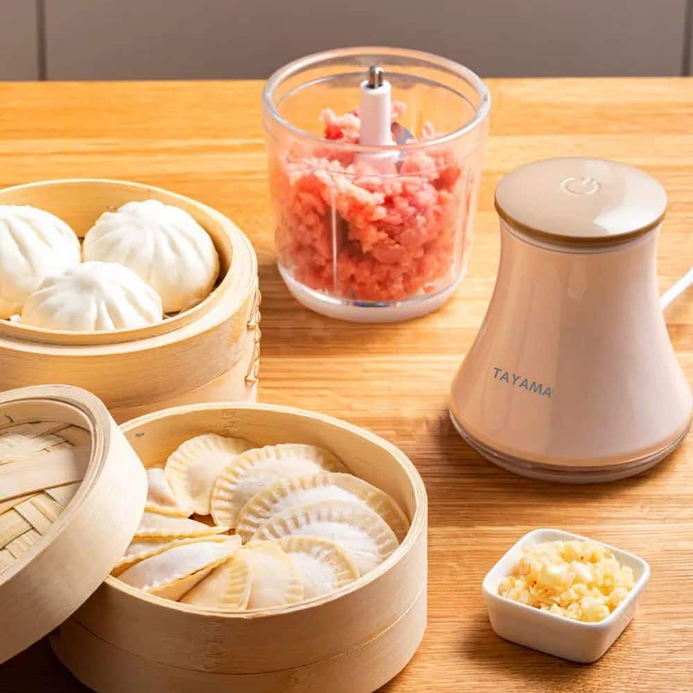 2.5-Cup White Mini Chopper 4-Layer Blade Food Processor
